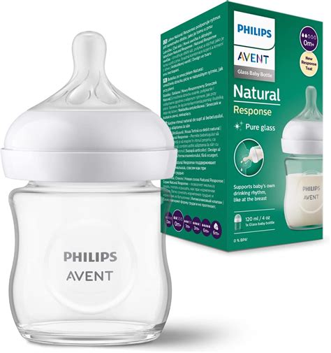philips avent glass bottle|Philips AVENT Natural Baby Bottle with Natural .